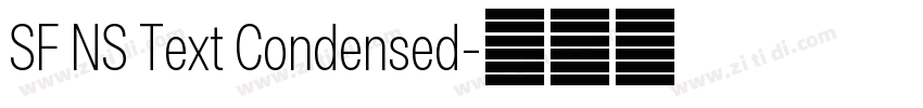 SF NS Text Condensed字体转换